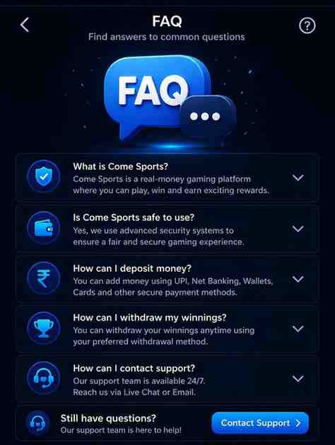 ComeGame Cricket Frequently Asked Questions Guide